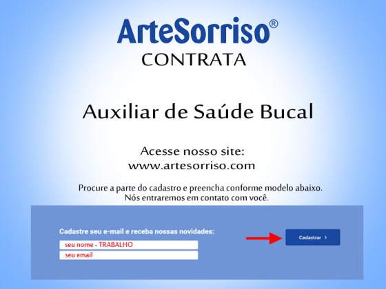 arte sorriso trabalho contrato